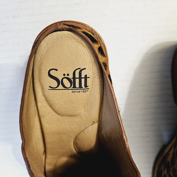 Sofft Ameera Cow hair & leather Animal Print Heeled Mule - Picture 13 of 14